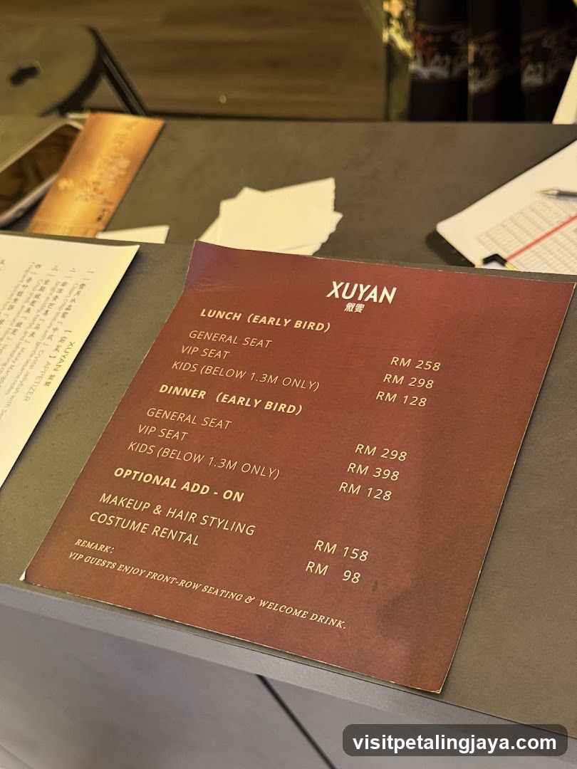 Xuyan Menu