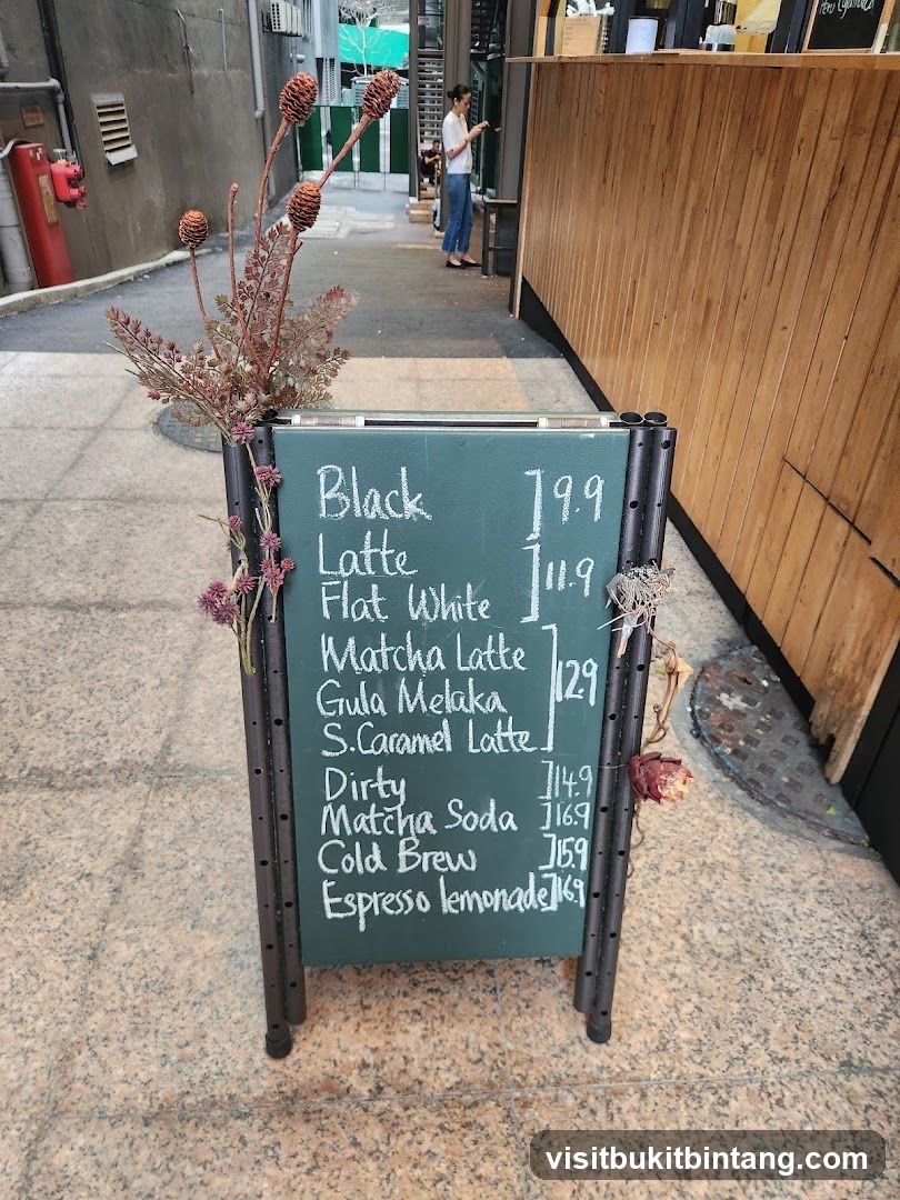 Cafe Menu
