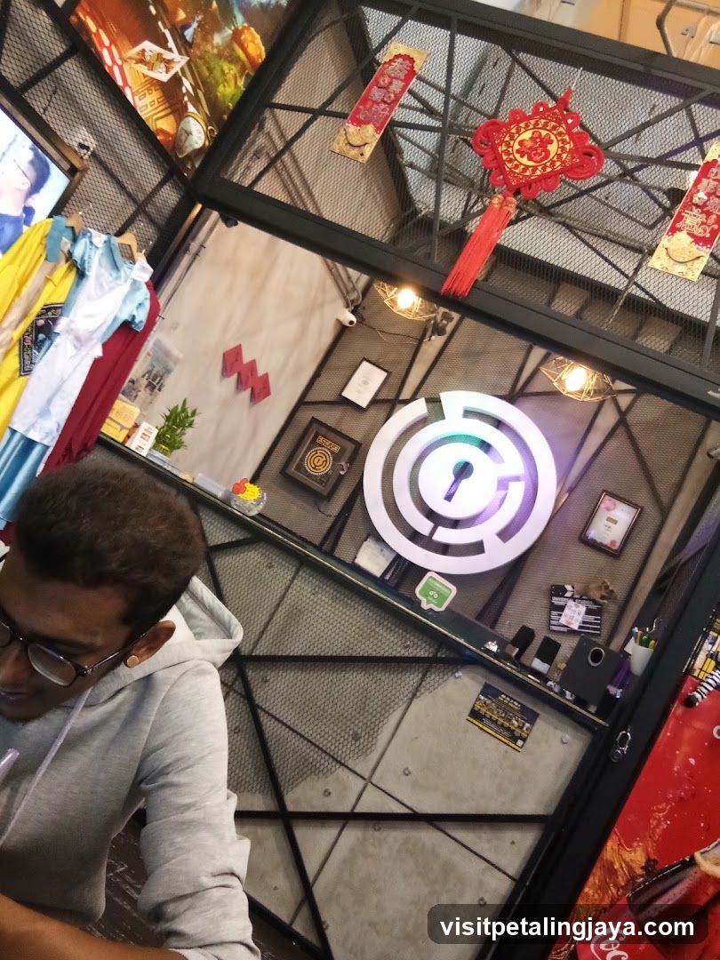 Interior of a shop with decorative elements