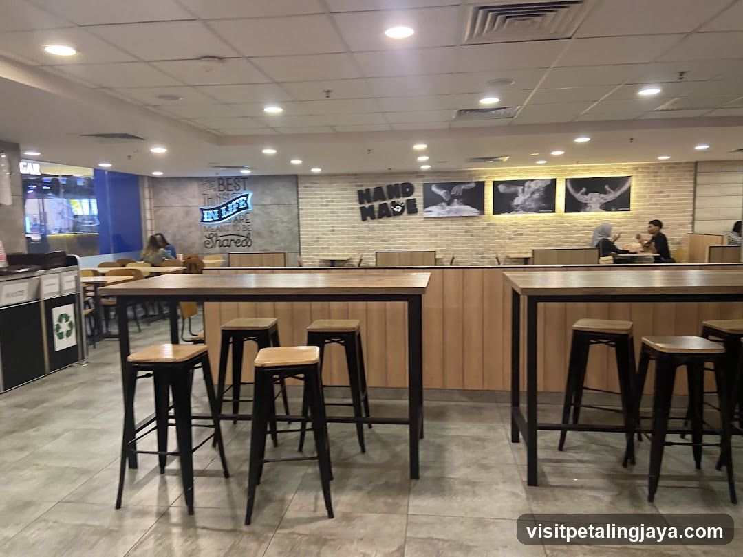 Interior of a casual dining space