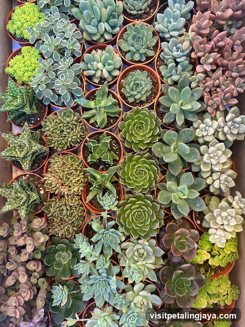 Succulent Collection Display