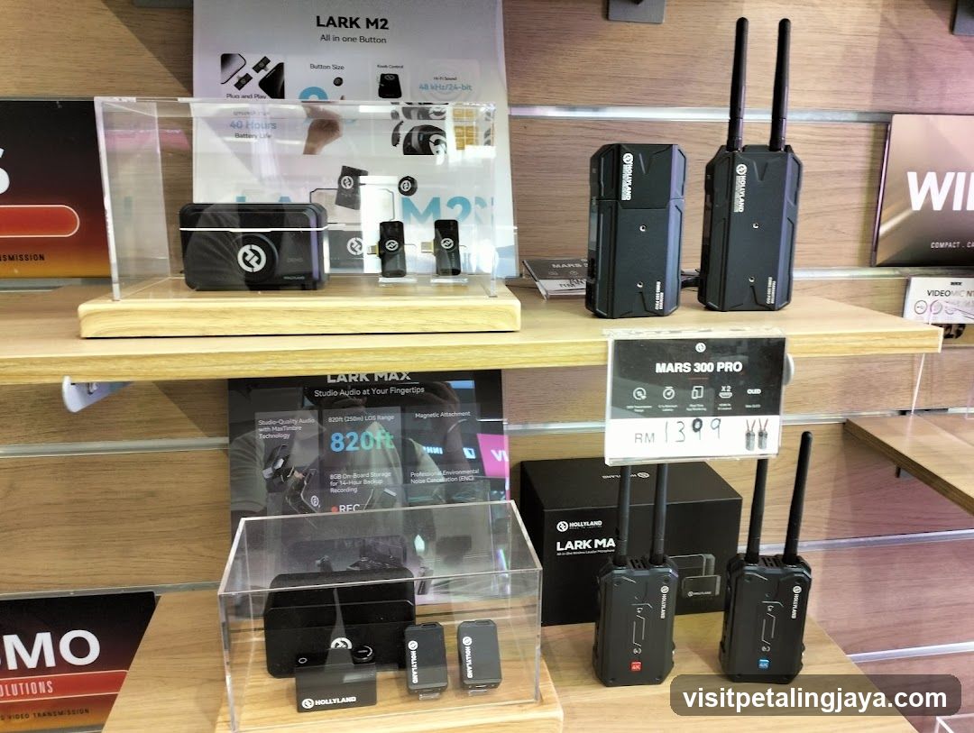 Lark Audio Equipment Display
