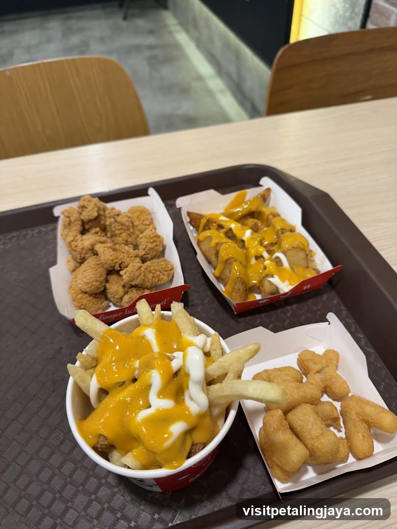 Fast Food Meal Tray