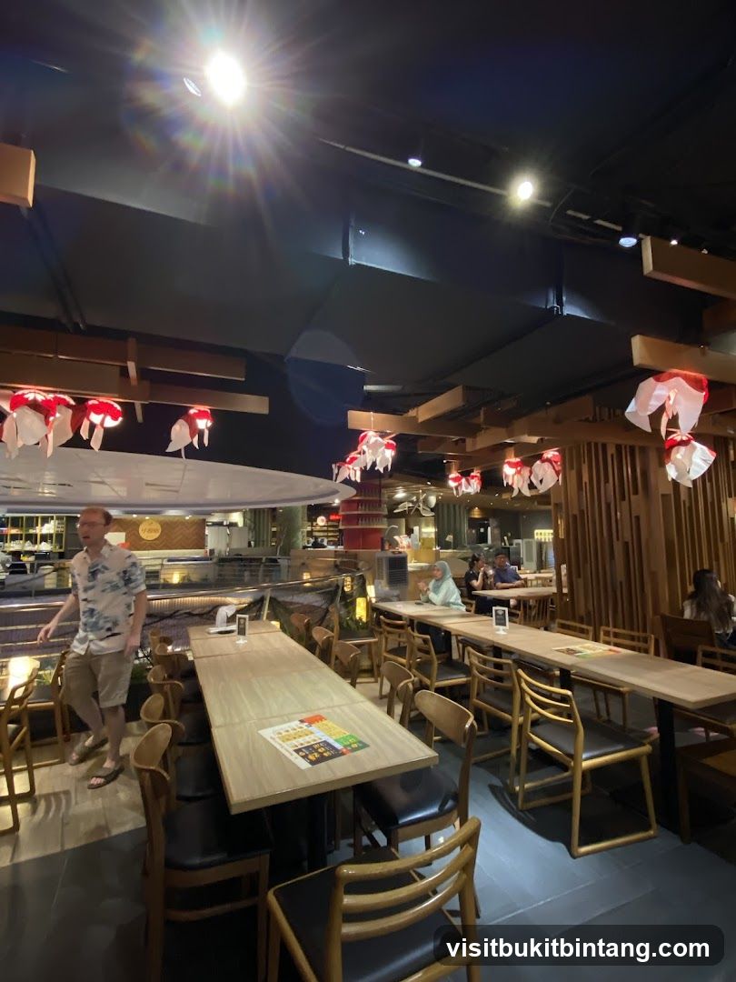 Restaurant Interior with Tables and Chairs