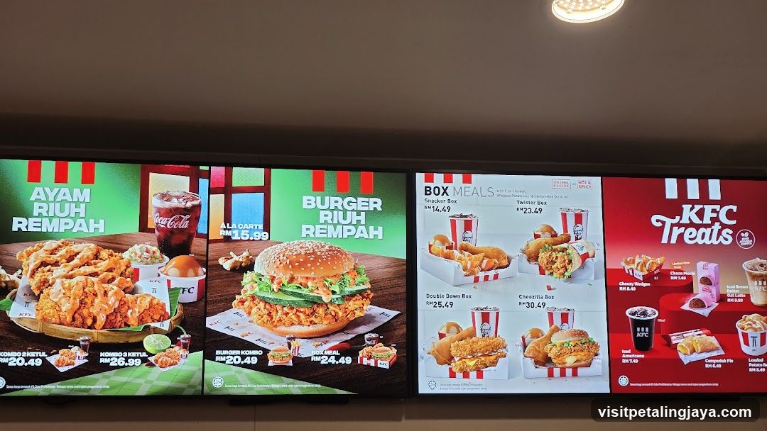 KFC Menu Board Display