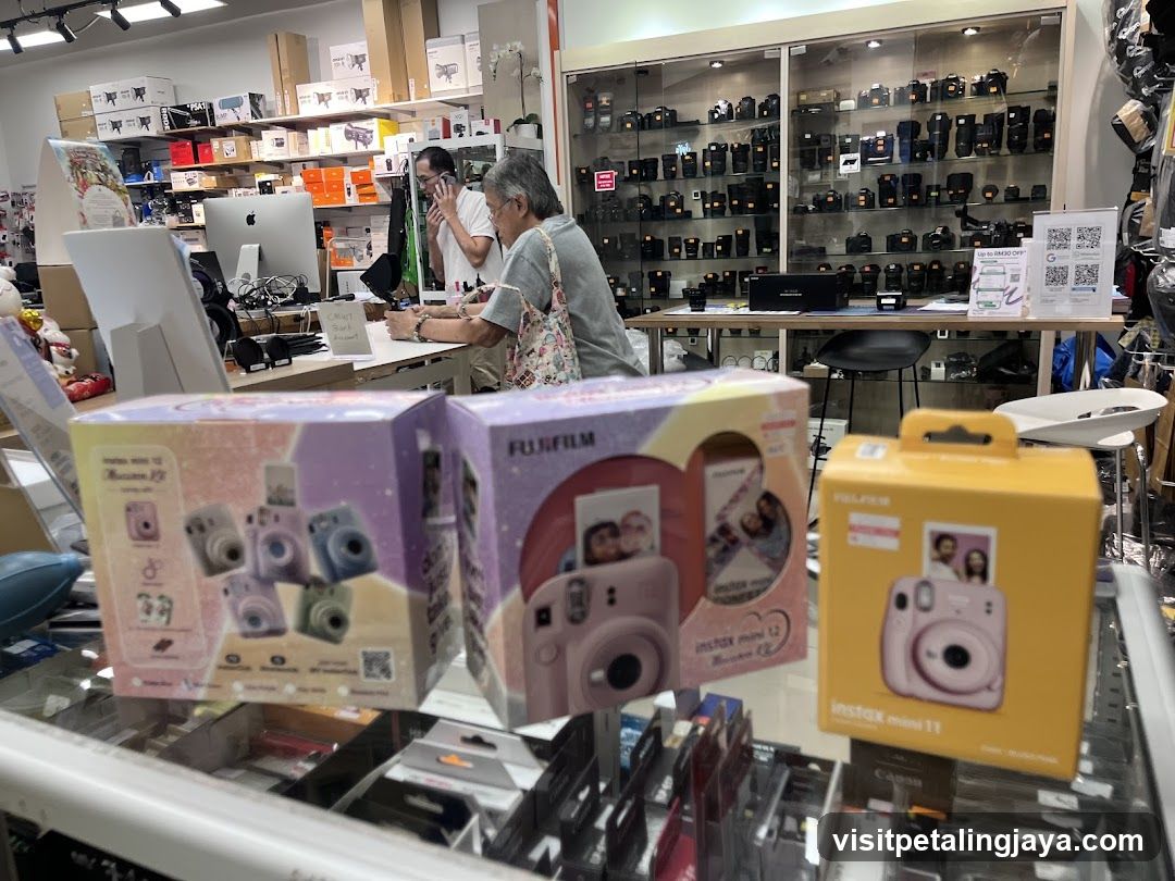 Camera Store Interior with Fujifilm Products