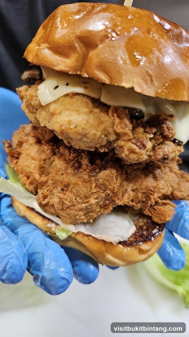 Double Fried Chicken Burger