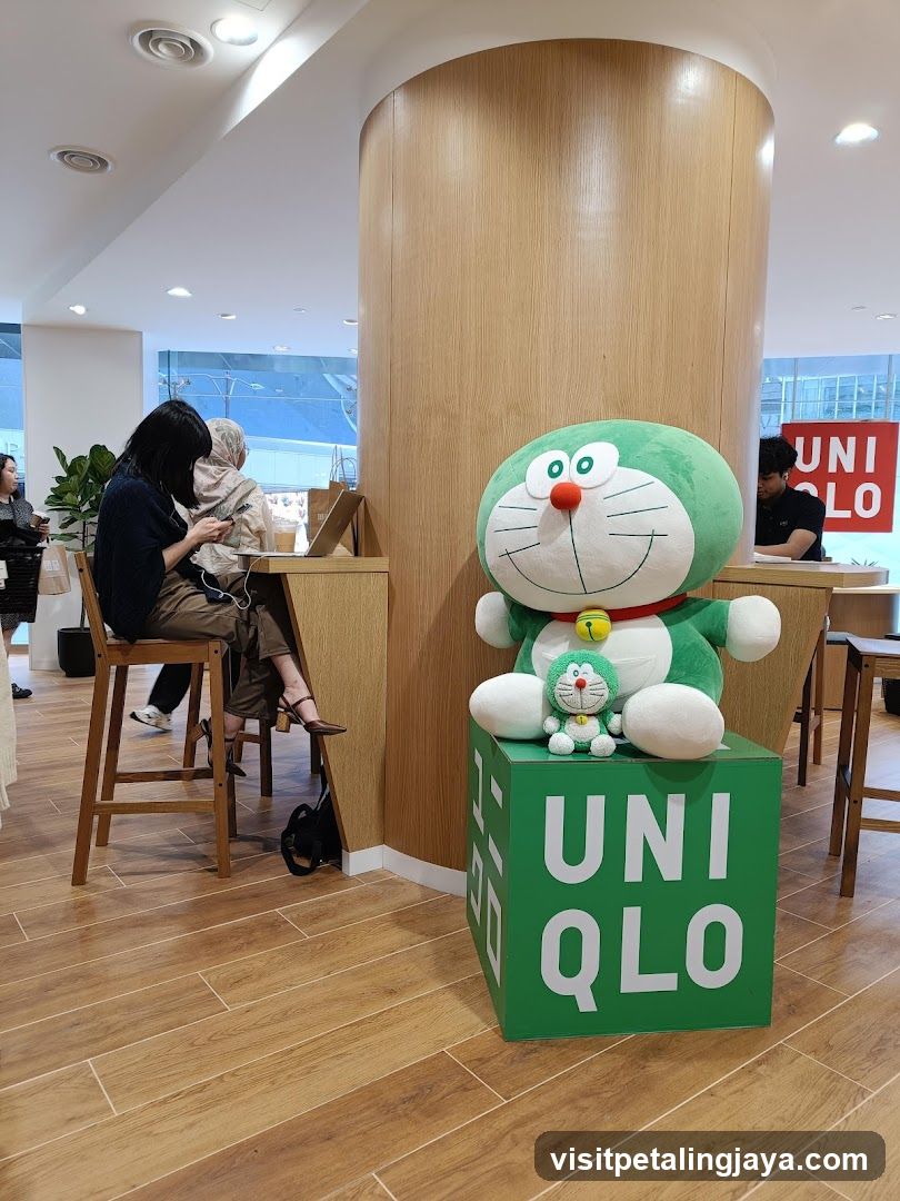 Doraemon Display at Uniqlo Store Interior