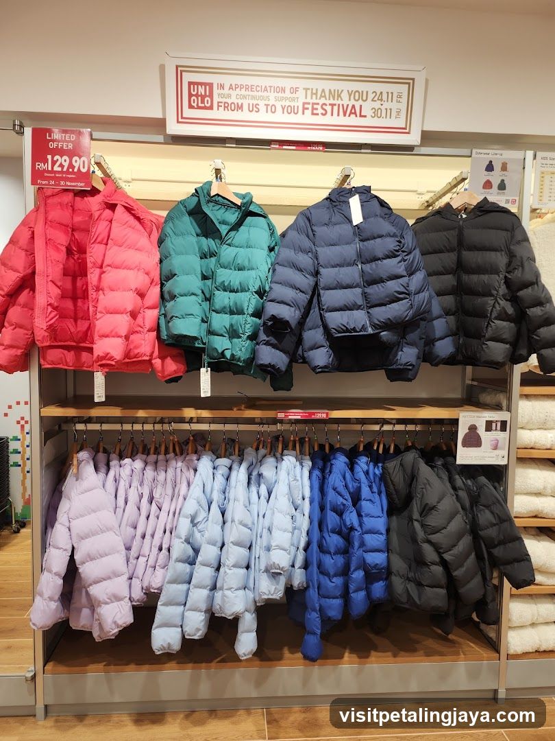 Uniqlo Puffer Jacket Display