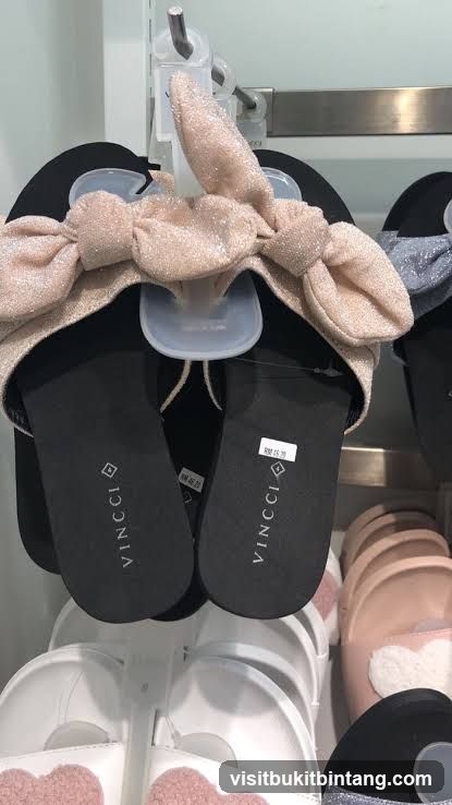 Sparkly Bow Slides