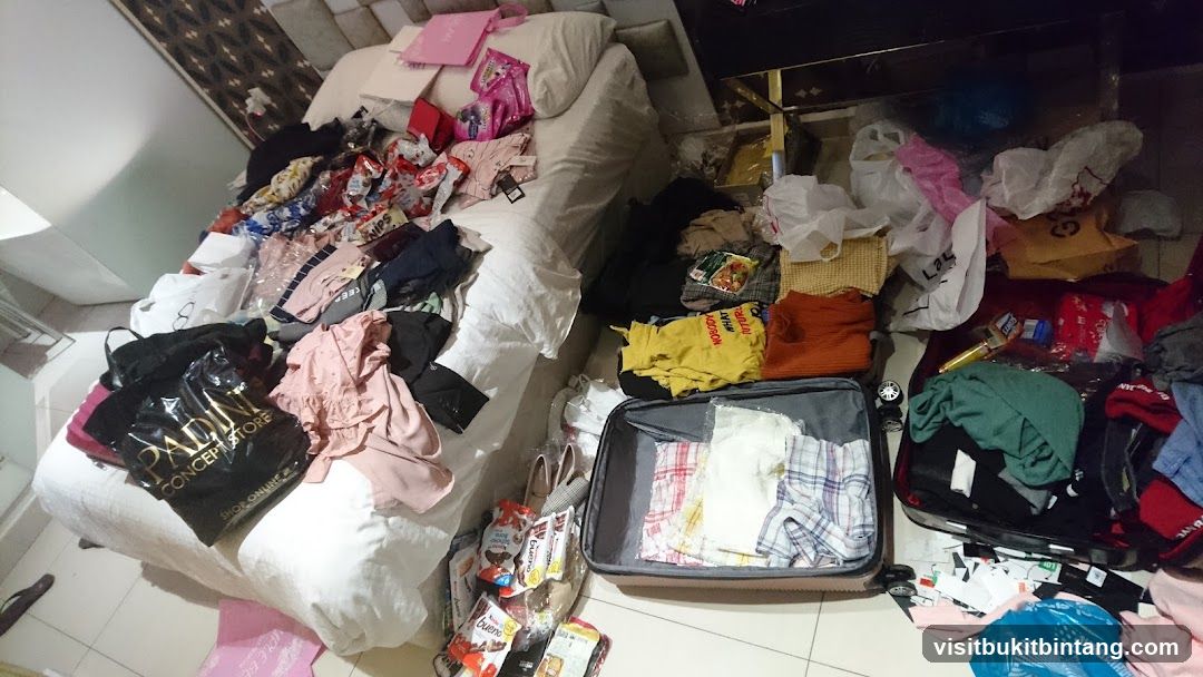 Messy Room with Clothes and Luggage