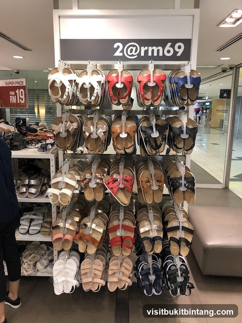 Sandals Display