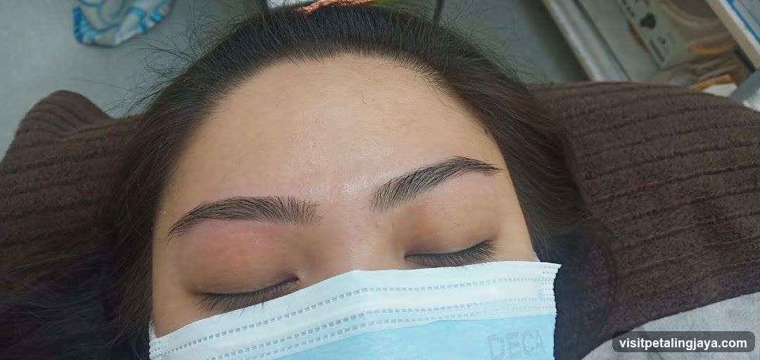 Person with mask and closed eyes