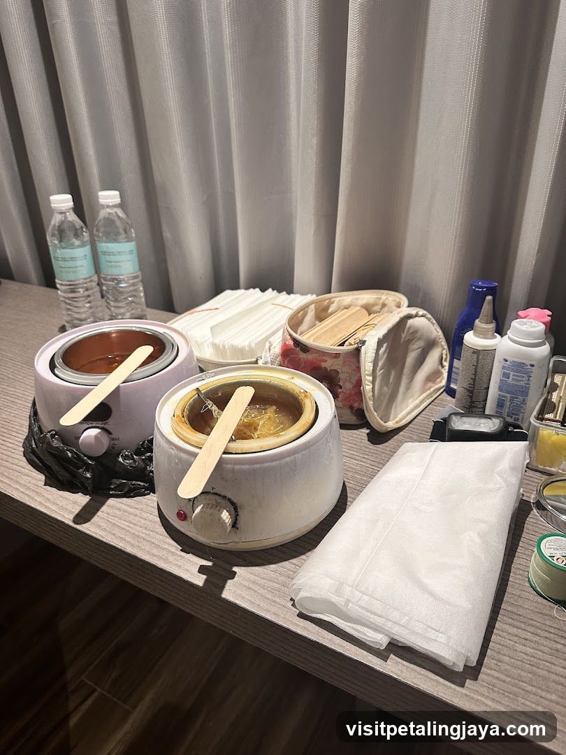 Waxing Supplies Setup