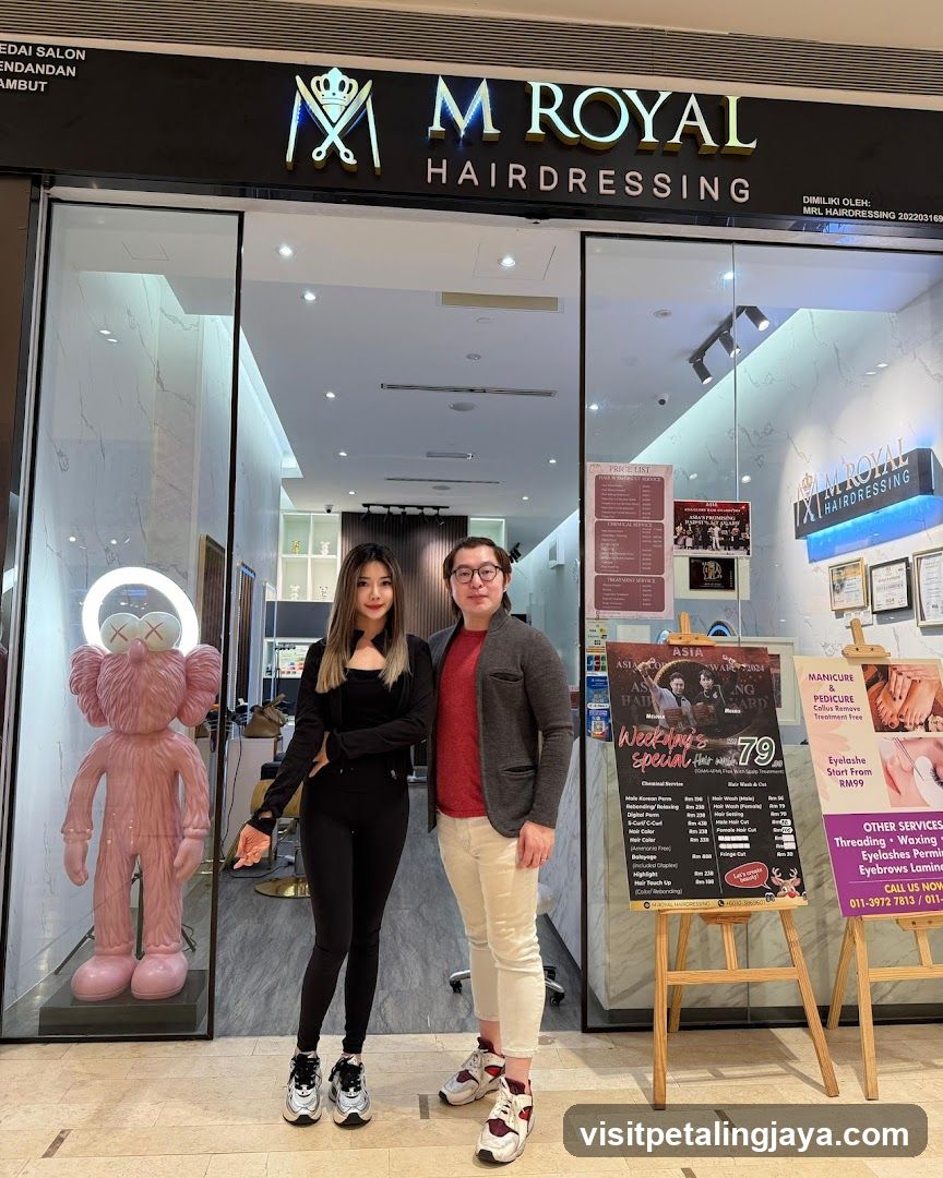 M Royal Hairdressing Storefront