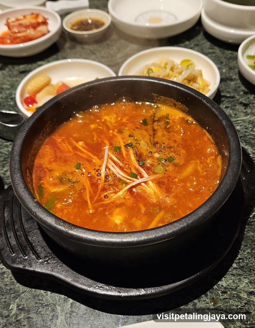 Korean Hot Pot with Side Dishes