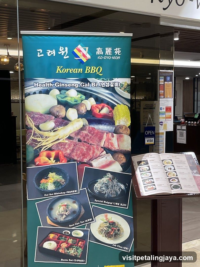 Korean BBQ Restaurant Display
