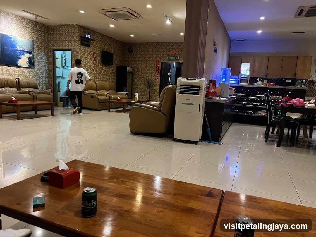 Interior of a lounge or bar area