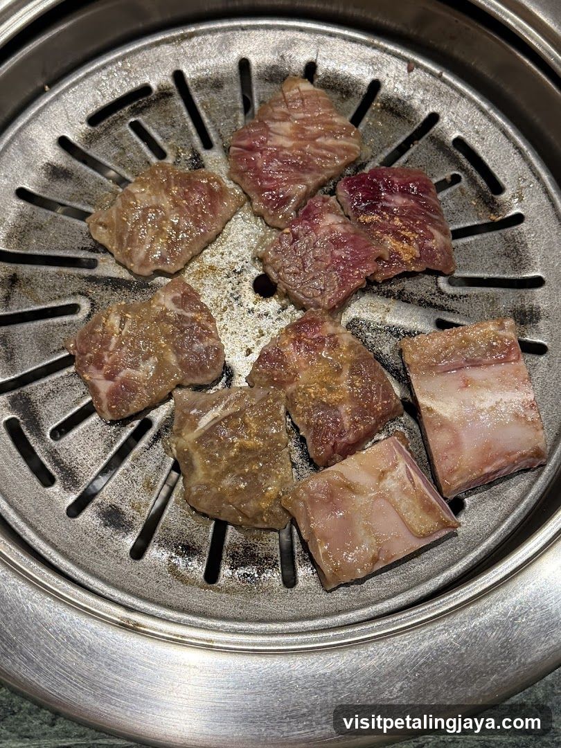 Grilled Meat on Grill Plate