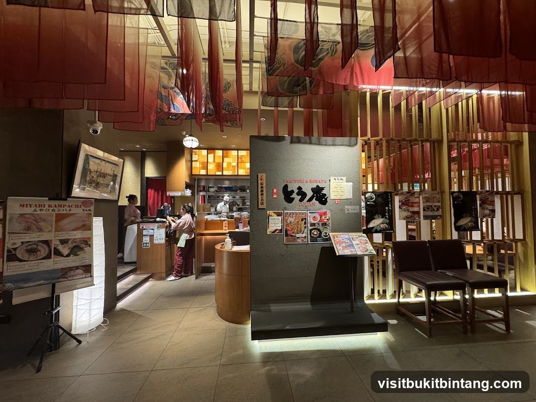 Restaurant Interior with Japanese Decor