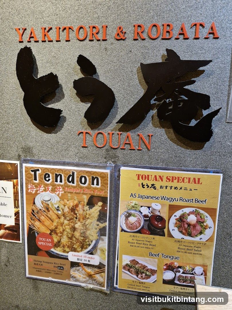 Touan Special Menu