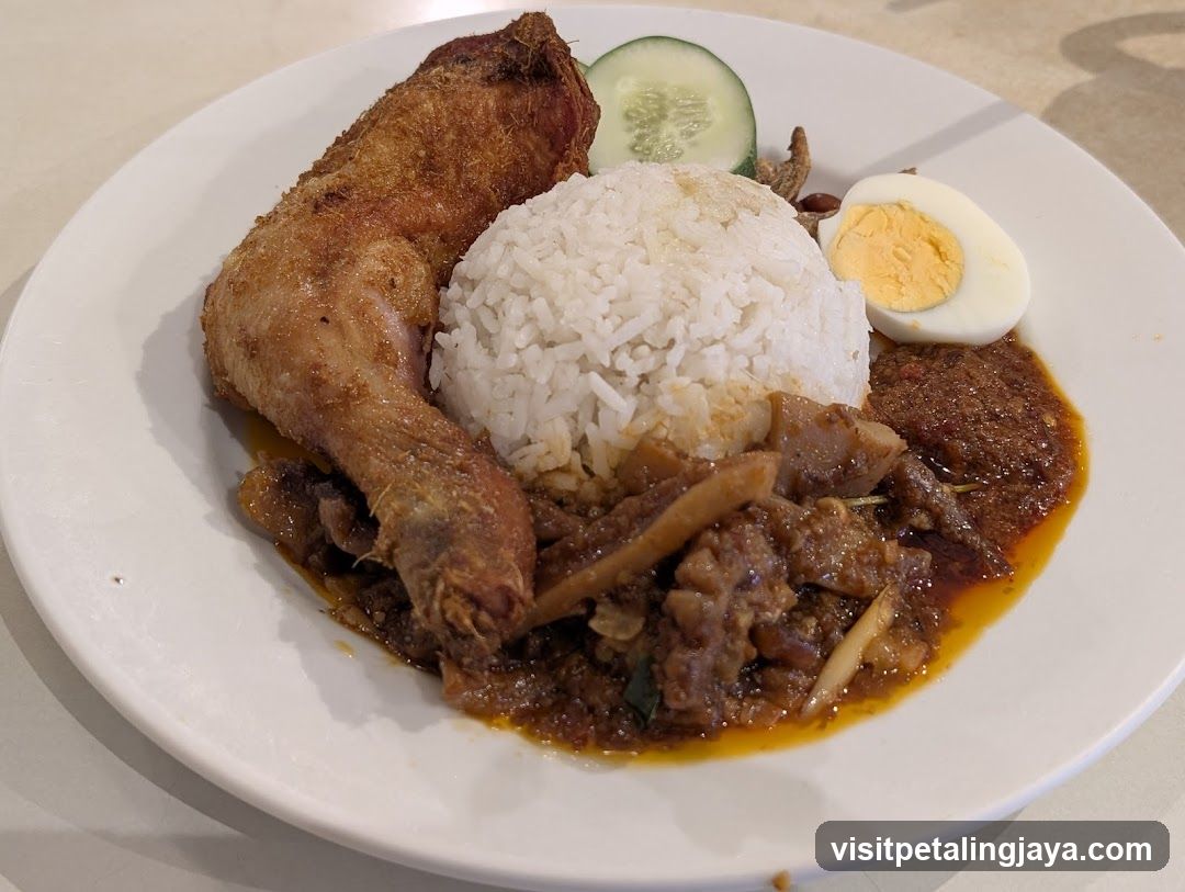Fried Chicken with Rice and Curry