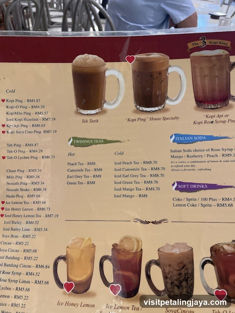 Kopi King Menu Board