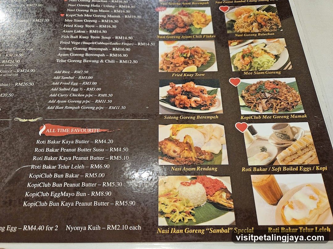 Nasi Goreng Menu Board