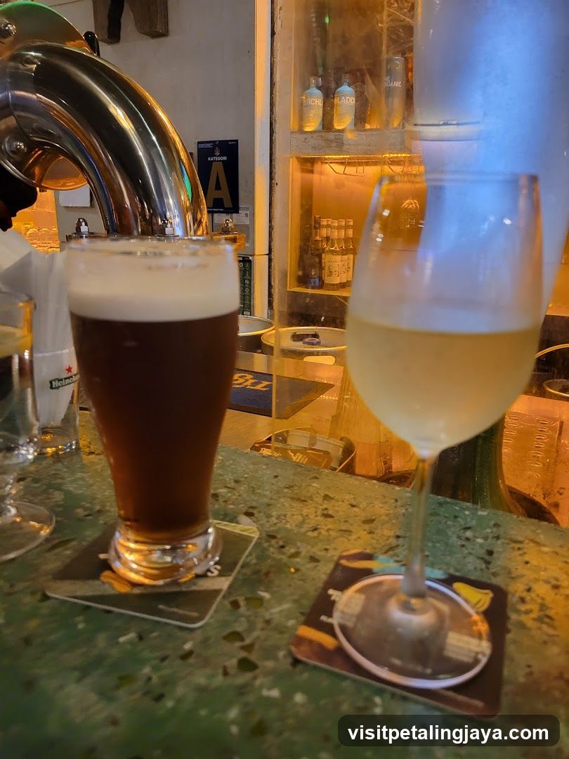 Bar Interior with Drinks