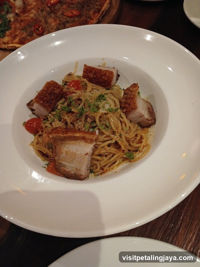 Pork Belly Pasta Dish