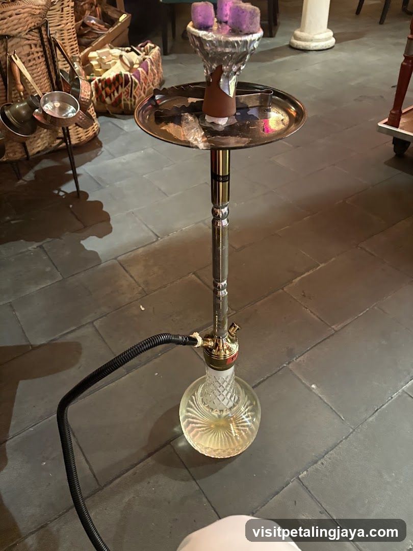 Hookah in a shop interior