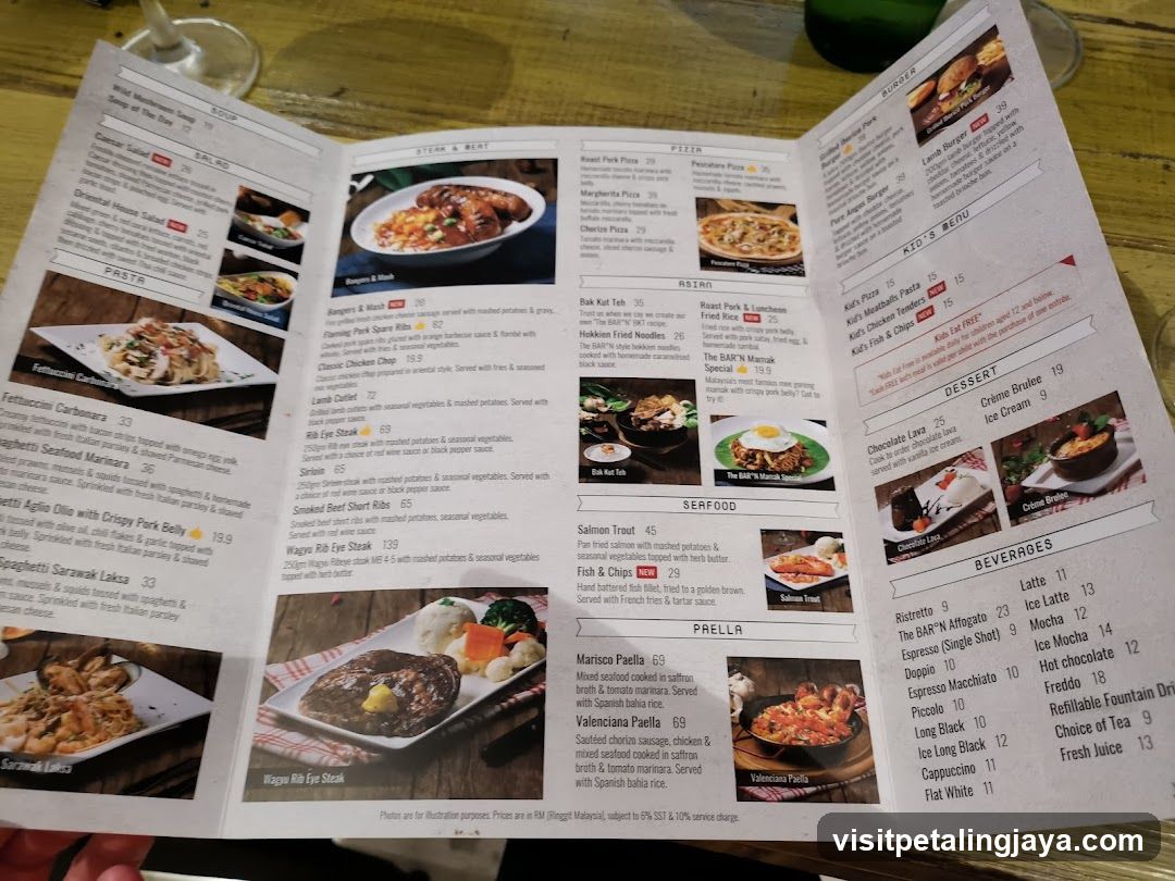 Restaurant Menu Spread