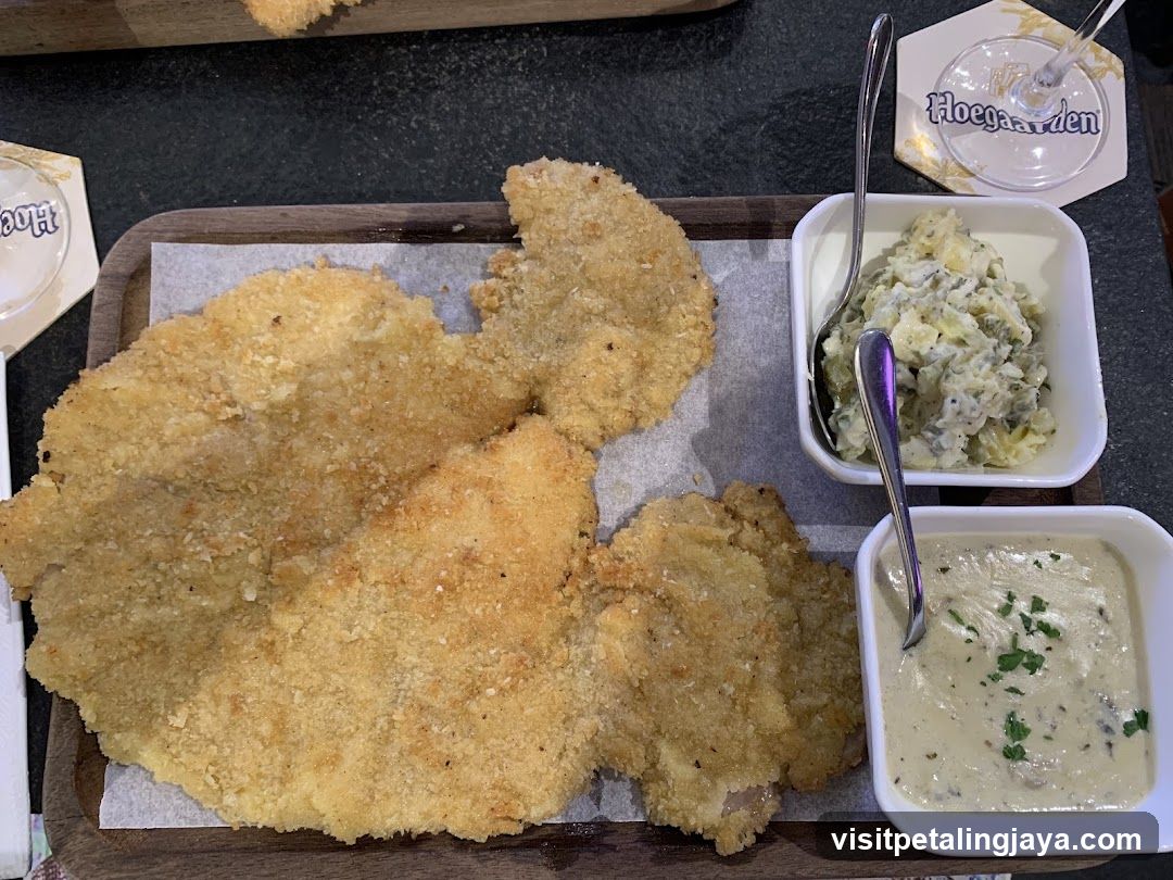 Breaded Chicken with Side Dishes