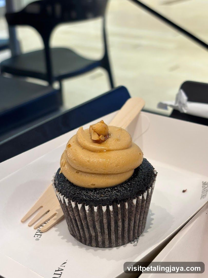 Cupcake with Walnut Topping