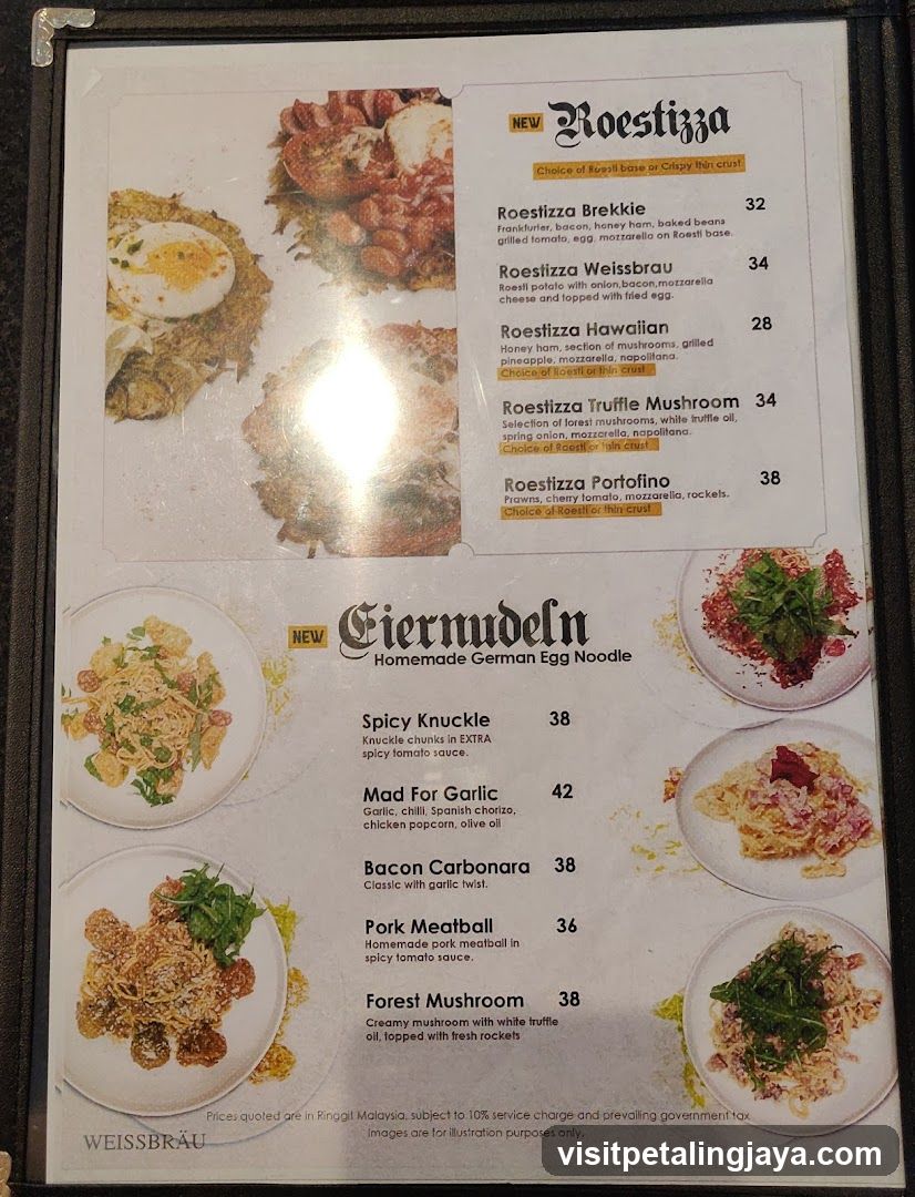 Roestizza & Giermdel Menu
