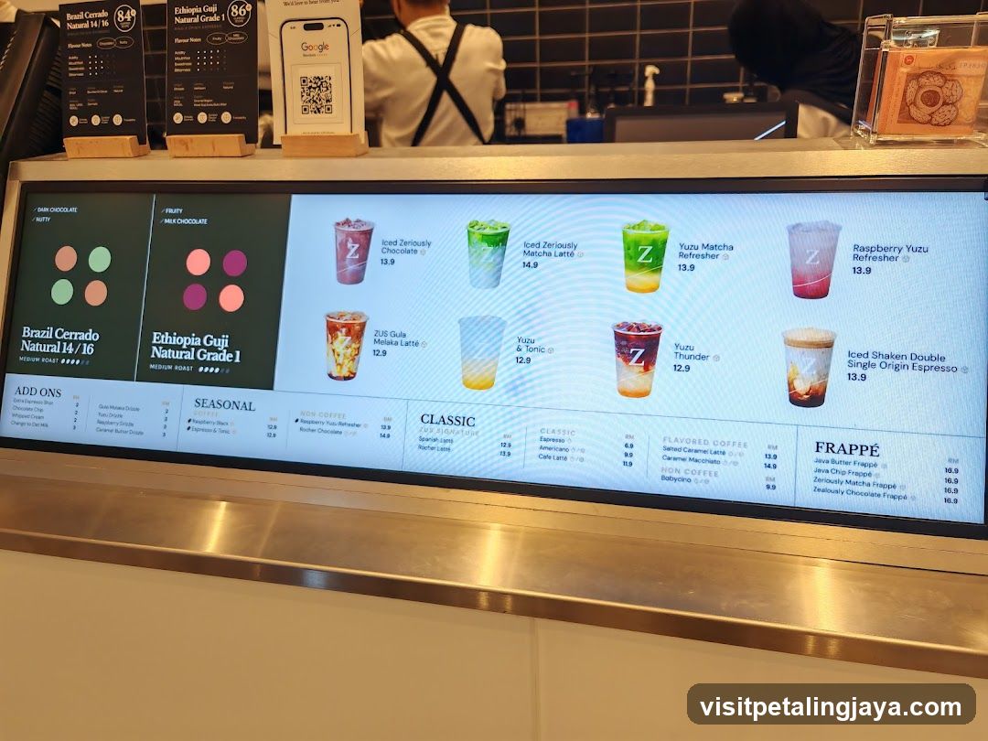 Brewed Coffee Menu Board