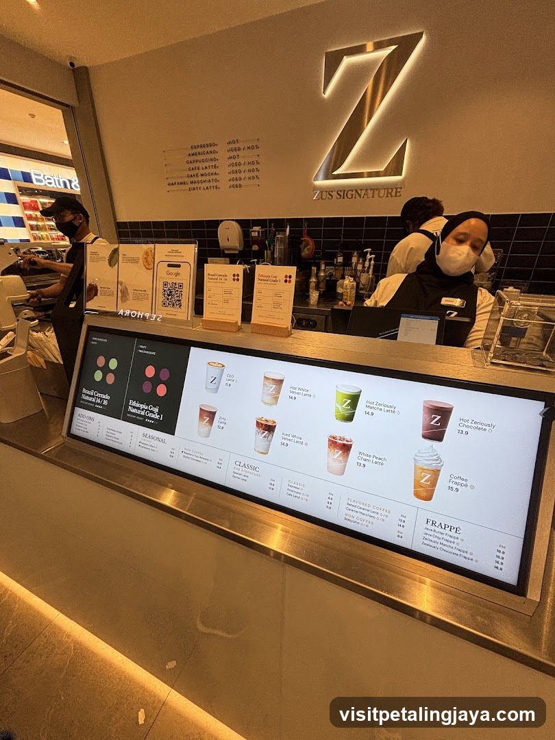 Zus Coffee Shop Interior