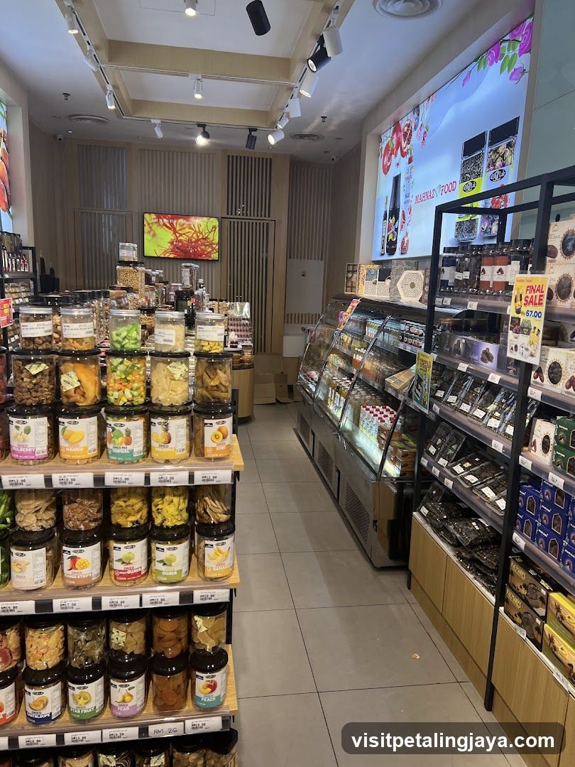 Interior of a specialty food store