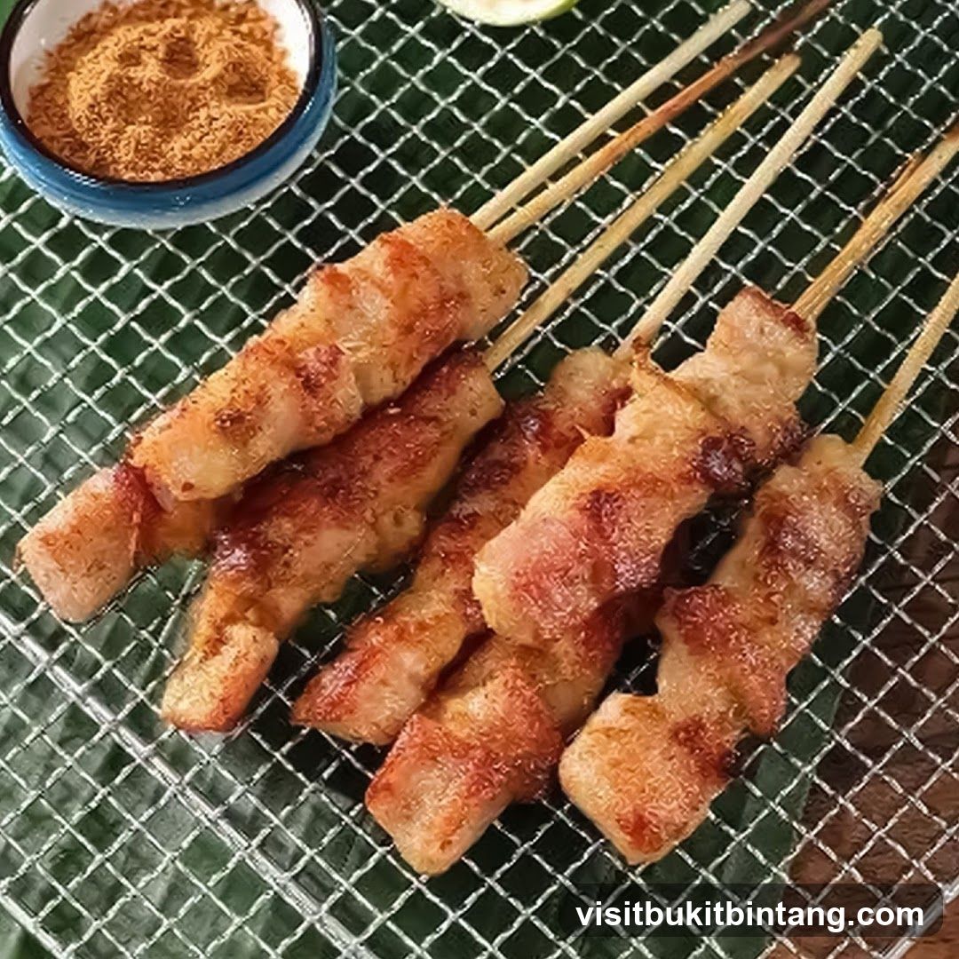Grilled Skewers with Dipping Powder