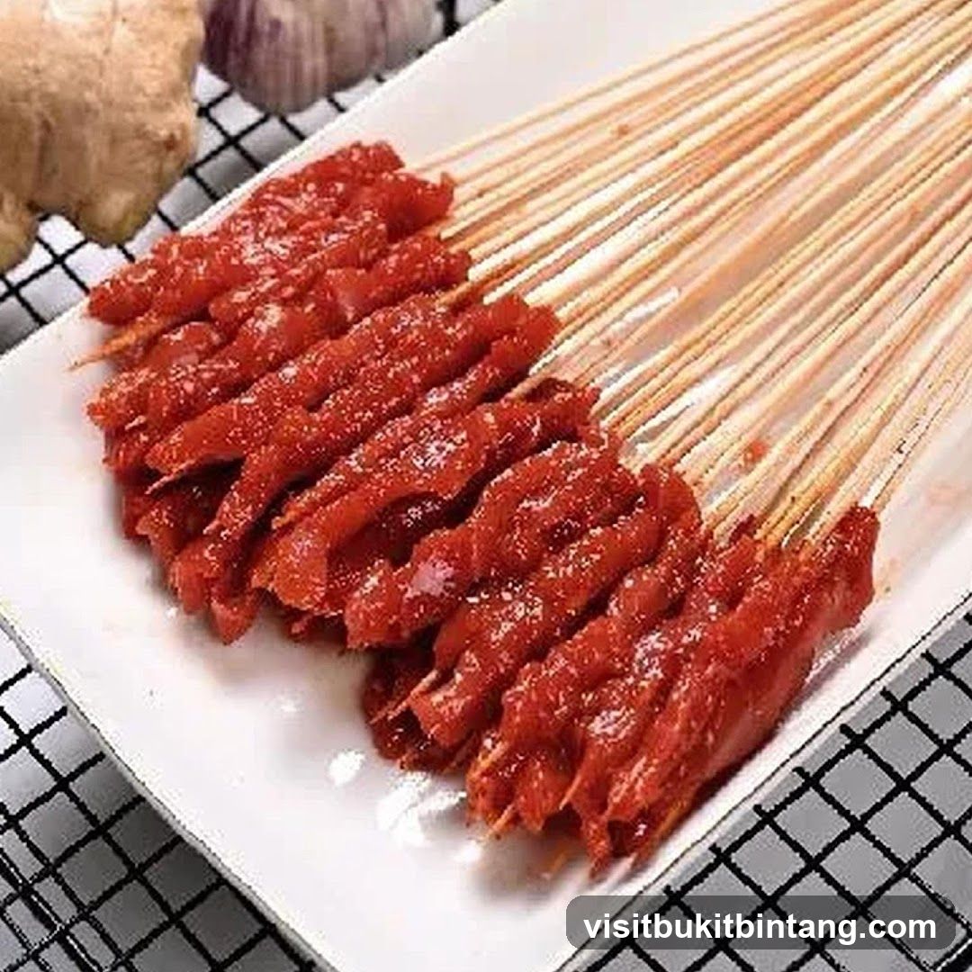Skewered Raw Meat
