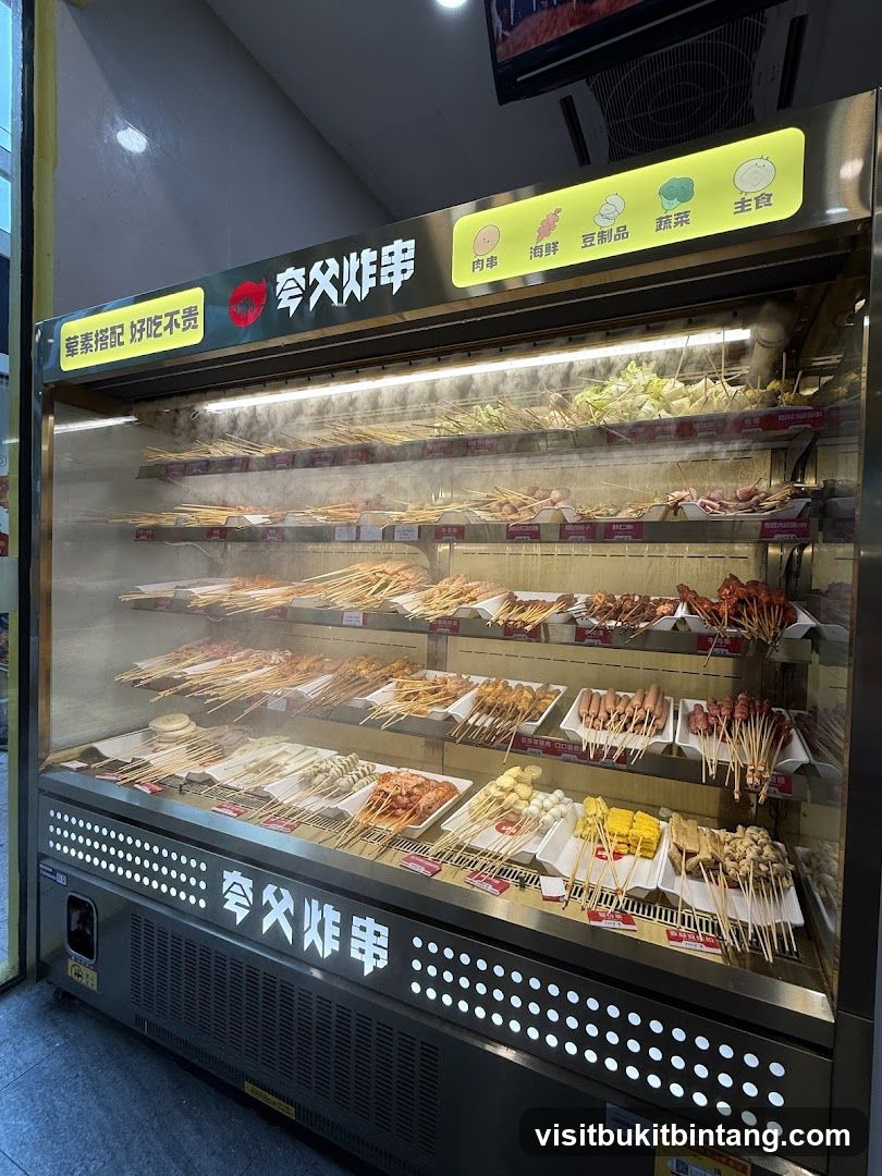 Fried Skewers Display