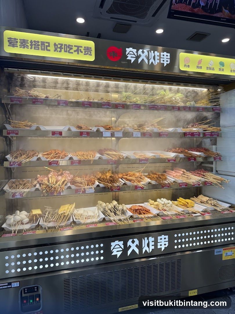 Fried Skewers Display