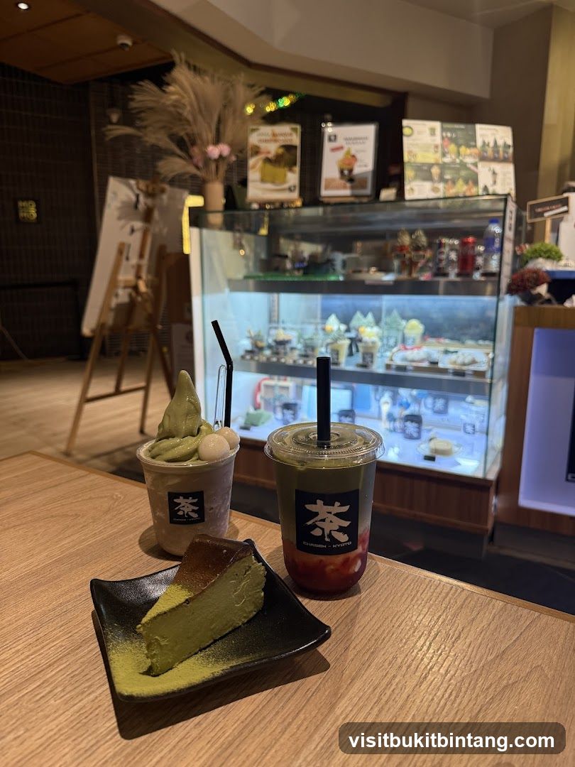 Matcha Desserts and Drinks