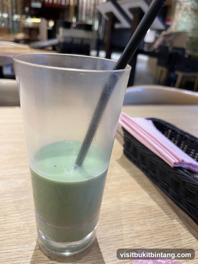 Green Drink with Straw