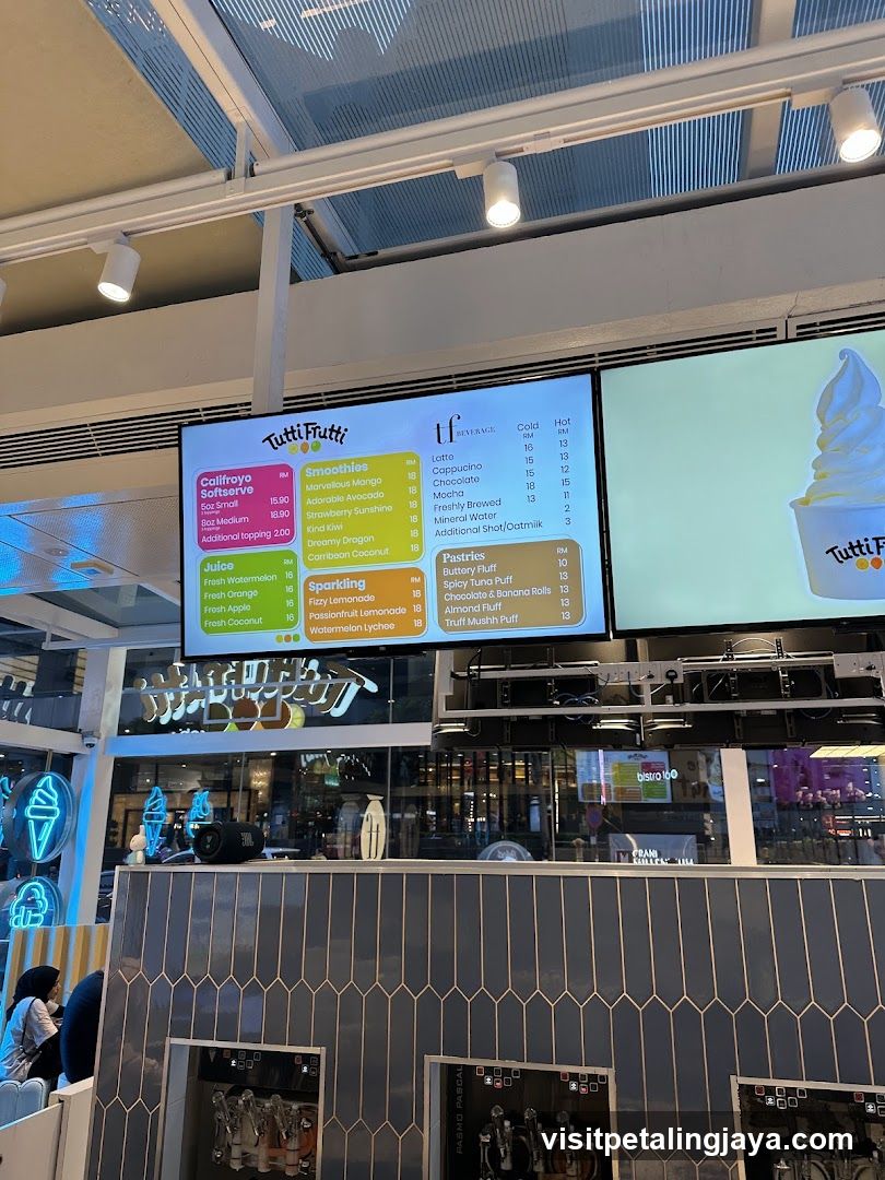 Tutti Frutti Menu Board