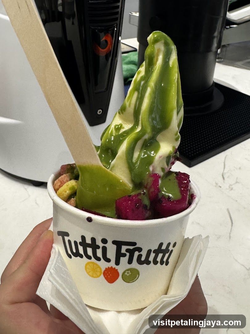 Tutti Frutti Soft Serve Cup