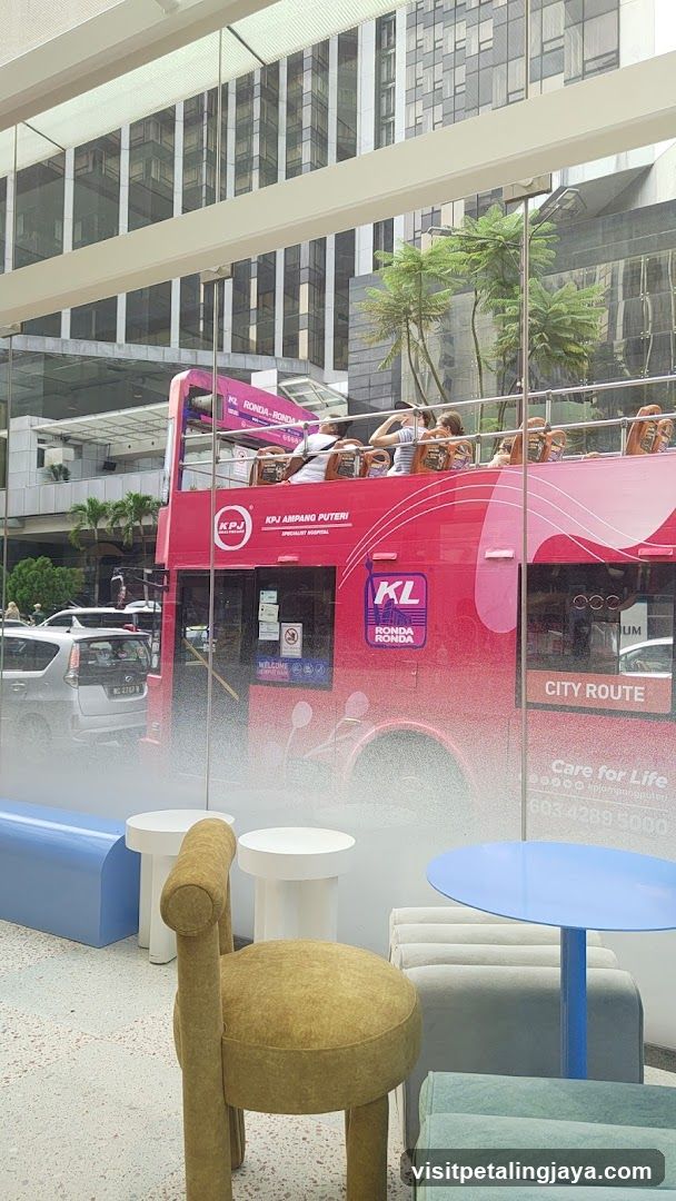 KL Monorail Bus View from Interior