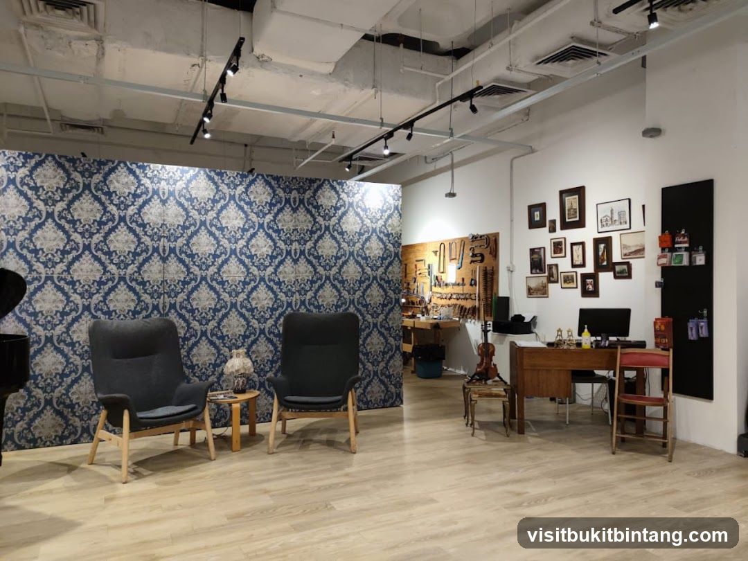 Workshop and seating area