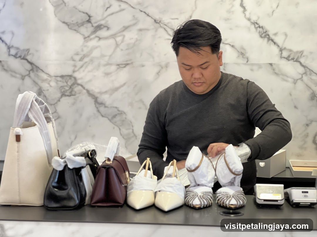 Shoe and Handbag Display
