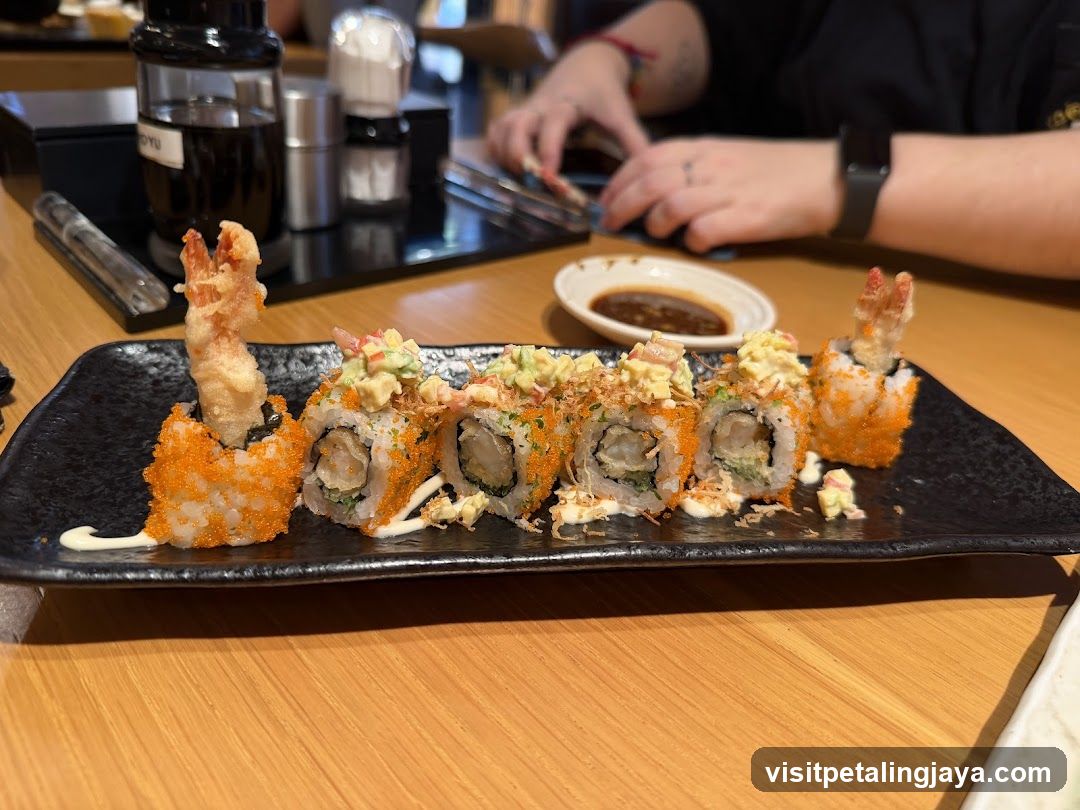 Sushi Platter with Tempura Shrimp